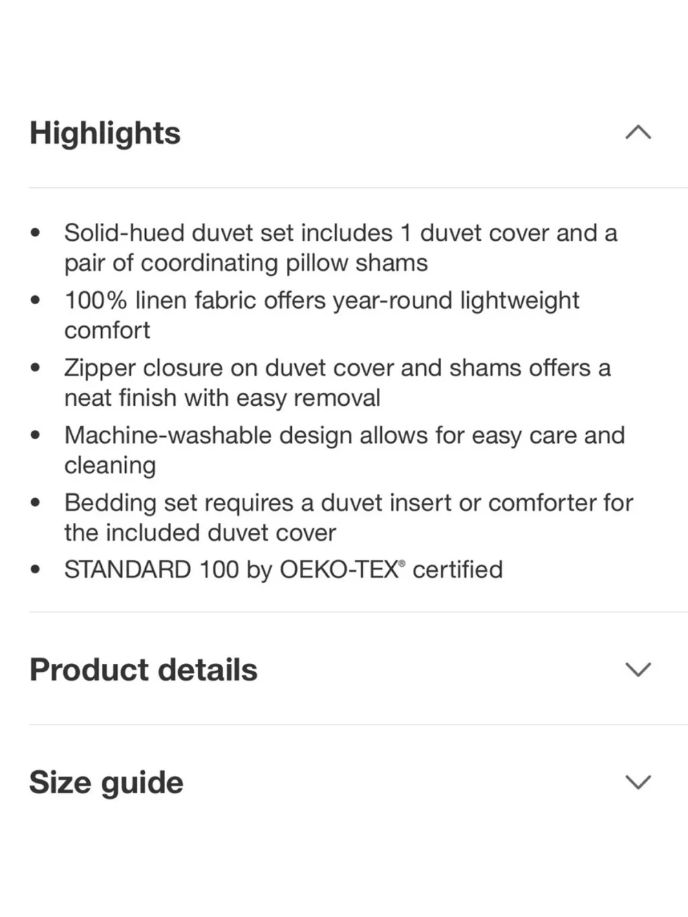 Casaluna King 100% Linen Duvet Cover & Sham Set